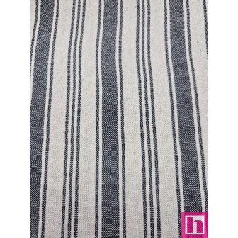 68066 TEJIDO TRAMADO NOREL (27) 150 CM. ALGODON 100% NEGRO Venta en piezas de 7.00 M