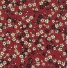 68082 TEJIDO ESTAMPADO MOGAN (01) 1.40 M. 110 GR/M2. ALGODON 100% GRANATE Venta en piezas de 10.00 M
