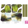 68124 TOTE BAGS HOJAS - REVERSIBLE Y REPELENTE AL AGUA (15) 45X50 CMS. POLIESTER 100% VERDE Venta en piezas de 1.00 U