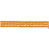 727387-0008 ENTREDOS BOLILLO NIARA 23 MM. POLIESTER 100% NARANJA Venta en piezas de 25.00 M