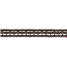 727387-0025 ENTREDOS BOLILLO NIARA 23 MM. POLIESTER 100% MARRON Venta en piezas de 25.00 M