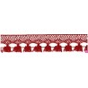 727388-009 FLECO BOLILLO SHAIRA 30 MM. POLIESTER 100% ROJO Venta en piezas de 25.00 M