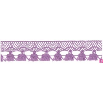727388-021 FLECO BOLILLO SHAIRA 30 MM. POLIESTER 100% LILA Venta en piezas de 25.00 M