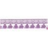727388-021 FLECO BOLILLO SHAIRA 30 MM. POLIESTER 100% LILA Venta en piezas de 25.00 M