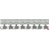 727388-034 FLECO BOLILLO SHAIRA 30 MM. POLIESTER 100% GRIS Venta en piezas de 25.00 M