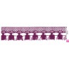 727388-068 FLECO BOLILLO SHAIRA 30 MM. POLIESTER 100% BUGANVILLA Venta en piezas de 25.00 M