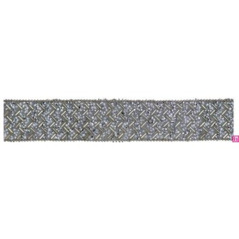 856194-0101 GALON TERMOADHESIVO ABEBA 30 MM. BROSS+CRISTAL NEUTRO Venta en piezas de 5.00 M