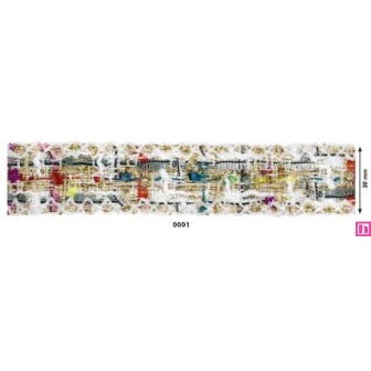901035-01 GALON FANTASIA KEVIN 30 MM. POLIESTER 100% BLANCO Venta en piezas de 18.00 M