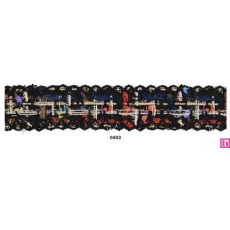 901035-02 GALON FANTASIA KEVIN 30 MM. POLIESTER 100% NEGRO Venta en piezas de 18.00 M