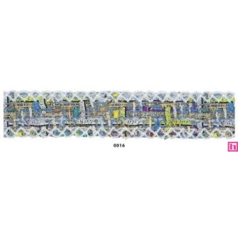 901035-16 GALON FANTASIA KEVIN 30 MM. POLIESTER 100% AZUL Venta en piezas de 18.00 M