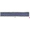 902074-1020 GALON FANTASIA UMAX 25 MM. POLIESTER 100% MARINO/PLATA Venta en piezas de 18.00 M