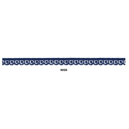 908246-20 REMATE GUIPUR FANTASIA LIORA 10 MM. POLIESTER 100% MARINO Venta en piezas de 18.20 M