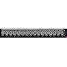908251-0001 GALON GUIPUR FANTASIA AICHA 17 MM. POLIESTER + POLIETILENO BLANCO Venta en piezas de 13.70 M