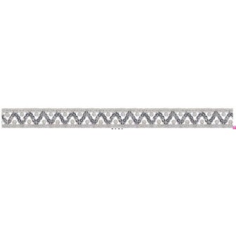 908500-0101 GALON FANTASIA KISAI 13 MM. POLIESTER + POLIETILENO PLATA Venta en piezas de 13.70 M
