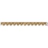 908501-0100 GALON FANTASIA KISAI 13 MM. POLIESTER + POLIETILENO DORADO Venta en piezas de 13.70 M