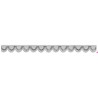 908501-0101 GALON FANTASIA KISAI 13 MM. POLIESTER + POLIETILENO PLATA Venta en piezas de 13.70 M