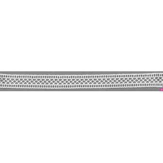 9269-0 ENTREDOS REJILLA BOLILLO TRUMAN 13 MM. ALGODON 100% BLANCO Venta en piezas de 25.00 M