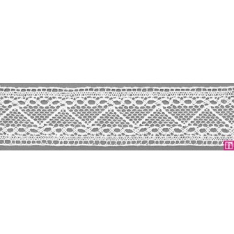 9299-0 ENTREDOS BOLILLO IVOON 35 MM. ALGODON 100% BLANCO Venta en piezas de 25.00 M