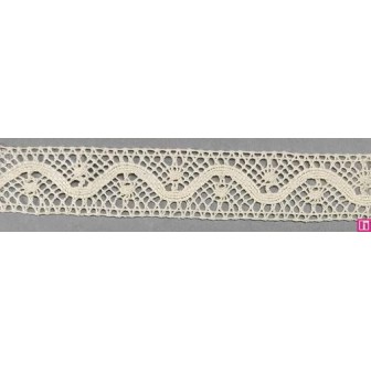 9309-102 ENTREDOS BOLILLO JACKY 25 MM. ALGODON 100% MARFIL Venta en piezas de 25.00 M