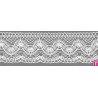 9313-0 PUNTILLA BOLILLO SANTINO 45 MM. ALGODON 100% BLANCO Venta en piezas de 25.00 M