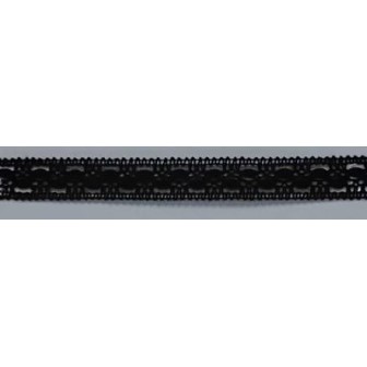 9323-004 ENTREDOS BOLILLO ENELDO 15 MM. ALGODON 100% NEGRO Venta en piezas de 25.00 M