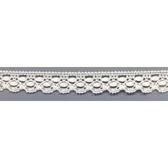 9324-000 PUNTILLA BOLILLO ENELDO 15 MM. ALGODON 100% BLANCO Venta en piezas de 25.00 M