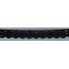 9324-004 PUNTILLA BOLILLO ENELDO 15 MM. ALGODON 100% NEGRO Venta en piezas de 25.00 M