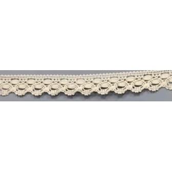 9324-102 PUNTILLA BOLILLO ENELDO 15 MM. ALGODON 100% MARFIL Venta en piezas de 25.00 M
