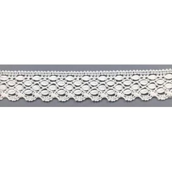 9325-000 PUNTILLA BOLILLO ENELDO 25 MM. ALGODON 100% BLANCO Venta en piezas de 25.00 M