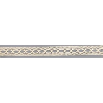 9326-102 ENTREDOS BOLILLO CAROM 12 MM. ALGODON 100% MARFIL Venta en piezas de 25.00 M