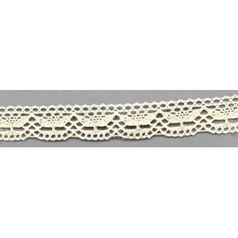 9328-102 PUNTILLA BOLILLO DAIKON 20 MM. ALGODON 100% MARFIL Venta en piezas de 25.00 M
