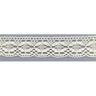 9329-102 PUNTILLA BOLILLO DAIKON 30 MM. ALGODON 100% MARFIL Venta en piezas de 25.00 M