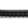 9337-004 PUNTILLA BOLILLO ALBAHACA 35 MM. ALGODON 100% NEGRO Venta en piezas de 25.00 M