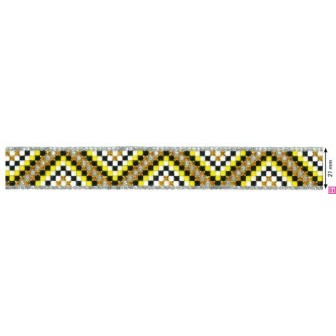 938017-0004 GALON TERMOADHESIVO TIAREX 20 MM. EPOXI+CRISTAL AMARILLO Venta en piezas de 5.00 M