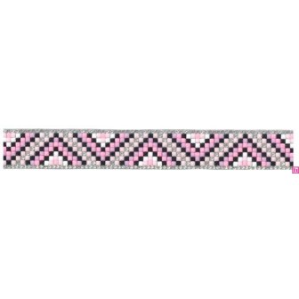 938017-0006 GALON TERMOADHESIVO TIAREX 20 MM. EPOXI+CRISTAL ROSA Venta en piezas de 5.00 M