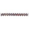 938025-01 GALON TERMOADHESIVO ELYSER 17 MM. ALUMINIO+CRISTAL MULTI Venta en piezas de 5.00 M