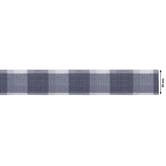 941204-25-0027 CINTA FANTASIA SAGITTA 25 MM. POLIESTER 50%-ALGODÓN 50% GRIS Venta en piezas de 22.70 M