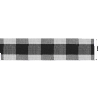 941204-40-0002 CINTA FANTASIA SAGITTA 40 MM. POLIESTER 50%-ALGODÓN 50% NEGRO Venta en piezas de 22.70 M