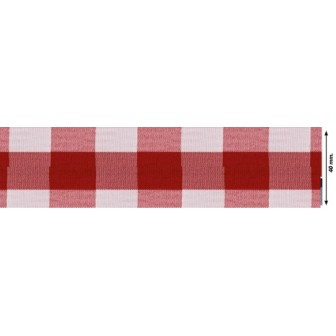 941204-40-0009 CINTA FANTASIA SAGITTA 40 MM. POLIESTER 50%-ALGODÓN 50% ROJO Venta en piezas de 22.70 M