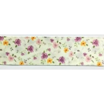 941317-40-4 CINTA ESTAMPADA DOBLE CARA KAILE 40 MM. POLIESTER 100% MARFIL Venta en piezas de 22.80 M
