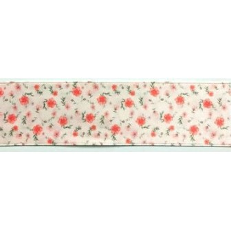 941317-40-6 CINTA ESTAMPADA DOBLE CARA KAILE 40 MM. POLIESTER 100% SALMON Venta en piezas de 22.80 M