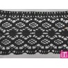 9482-4 PUNTILLA BOLILLO OSMARY 85 MM. ALGODON 100% NEGRO Venta en piezas de 25.00 M