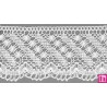 9487-0 PUNTILLA BOLILLO OHANA 75 MM. ALGODON 100% BLANCO Venta en piezas de 25.00 M