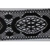 9490-004 ENTREDOS BOLILLO AJEDREA 85 MM. ALGODON 100% NEGRO Venta en piezas de 25.00 M