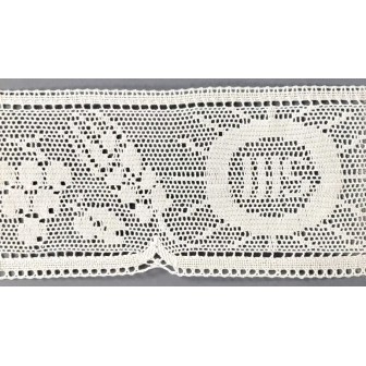 9496-000 PUNTILLA BOLILLO TIMOTEO 110 MM. ALGODON 100% BLANCO Venta en piezas de 25.00 M