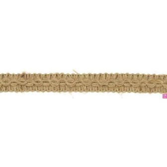 9546 GALON YUTE LEIRE 15 MM ALGODON 100% YUTE 95%-ACRILICO 5% CRUDO Venta en piezas de 25.00 M