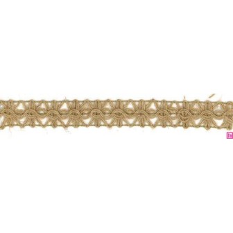 9548 GALON YUTE LEIRE 15 MM ALGODON 100% YUTE 95%-ACRILICO 5% CRUDO Venta en piezas de 25.00 M