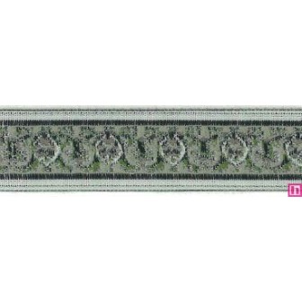 9588-15-3 TAPACOSTURAS JACQUARD VINTAGE 15 MM. POLIESTER - VERDE Venta en piezas de 15.00 M