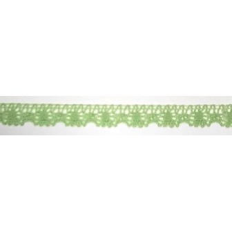 9614-603 PUNTILLA BOLILLO VENUS 15 MM. POLIESTER 100% VERDE Venta en piezas de 25.00 M