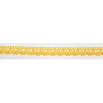 9616-502 PUNTILLA BOLILLO NYX 12 MM. POLIESTER 100% VAINILLA Venta en piezas de 25.00 M
